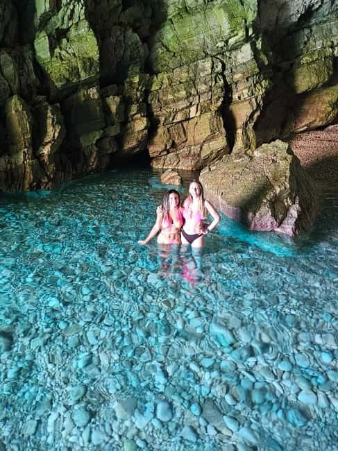 Blue Gem Cave Speedboat Tour Vlore - Dafina Bay gives you time to swim