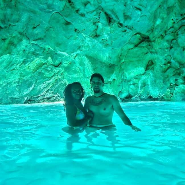 Blue Gem Cave Speedboat Tour Vlore - Two hours at Grama Bay