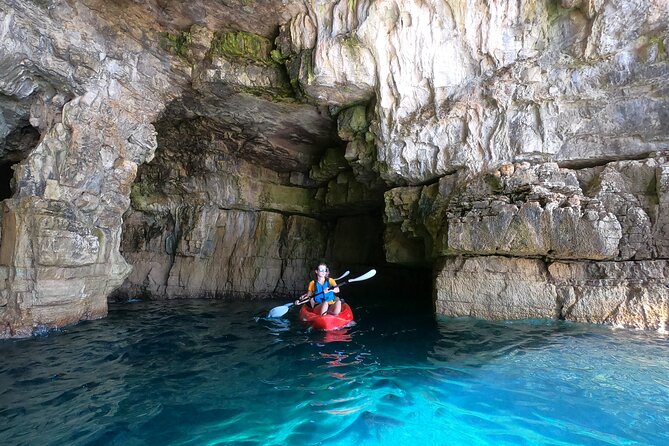 BOAT & KAYAK! Sea Adventure - Snorkeling & Cliff Jumps - Paddling along the Muzil peninsula