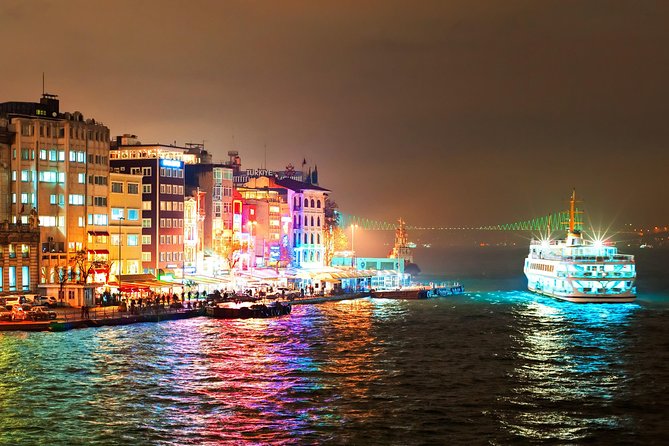 Bosphorus Night Cruise: Dinner, Drinks & Hotel Pickup - Dinner, drinks, and the evening show