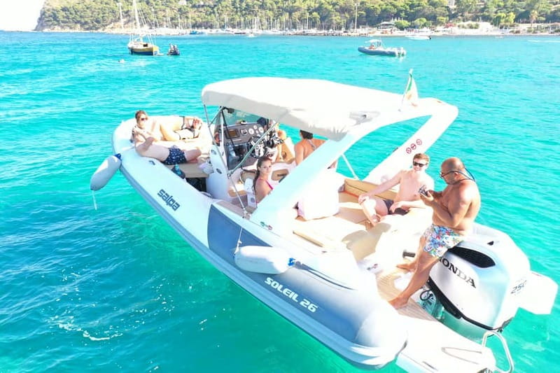 Cagliari: Boat Tour, 4 Stops, Swim, Snorkeling, & 1 Spritz - Cala Bernat, an early swim and photo stop