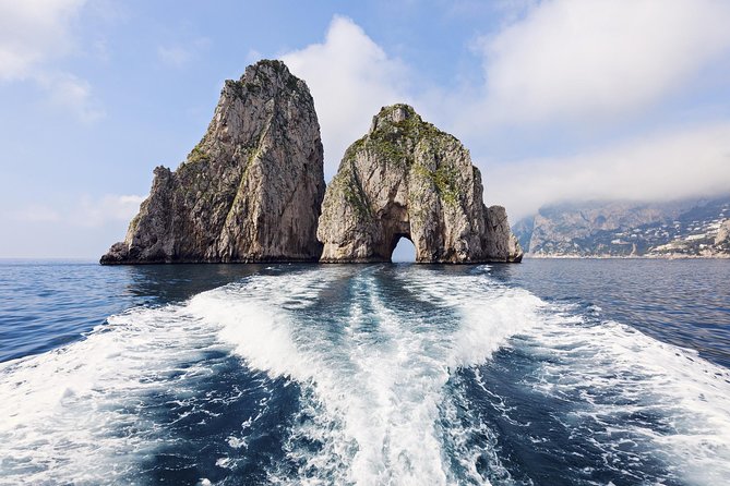 Capri & Blue Grotto Semi Private Boat Day Trip from Sorrento - Natural Arch, Villa Malaparte, and the Faraglioni