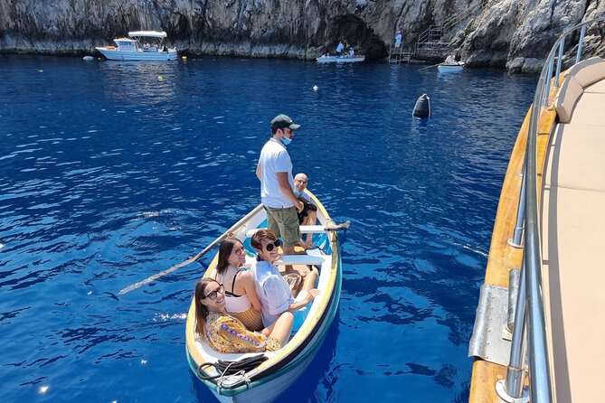 Capri Blue Grotto Small-Group Boat Day Tour From Sorrento - Around Capri by boat