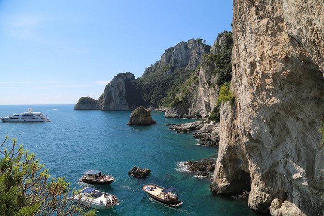 Capri Boat tour from Positano with Light Lunch, Drinks & Swim - Seeing Capri’s grottos from the water