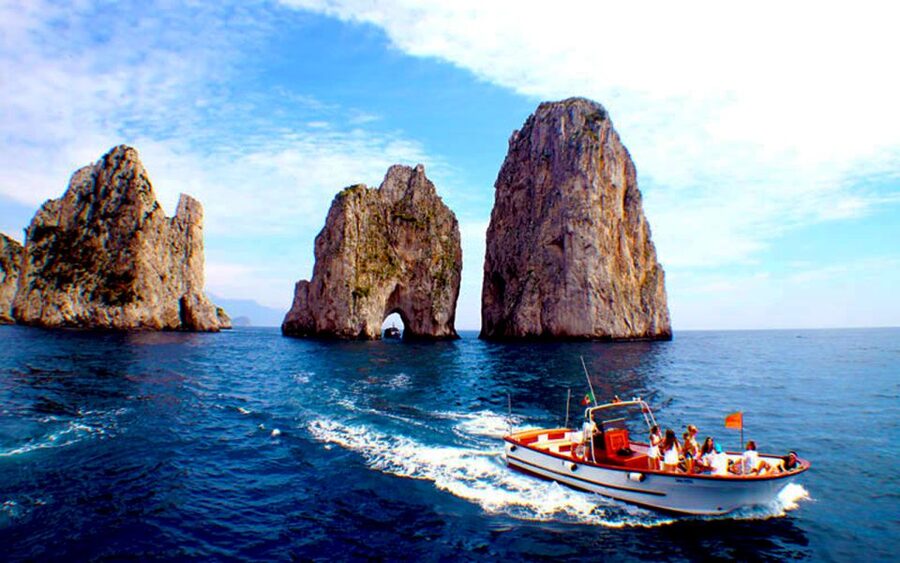 Capri: Island Boat Tour with Blue Grotto Stop - Arco Naturale and Casa Malaparte