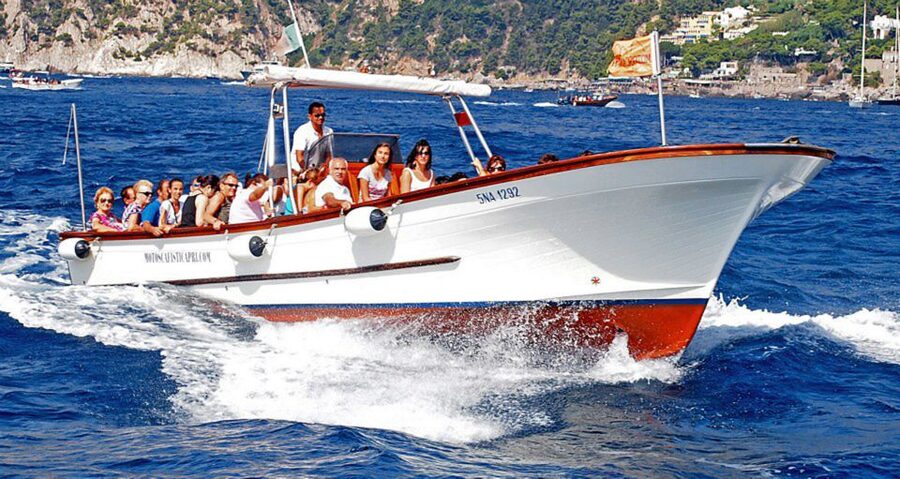 Capri: Island Boat Tour with Blue Grotto Stop - The Faraglioni Rocks and Marina Piccola