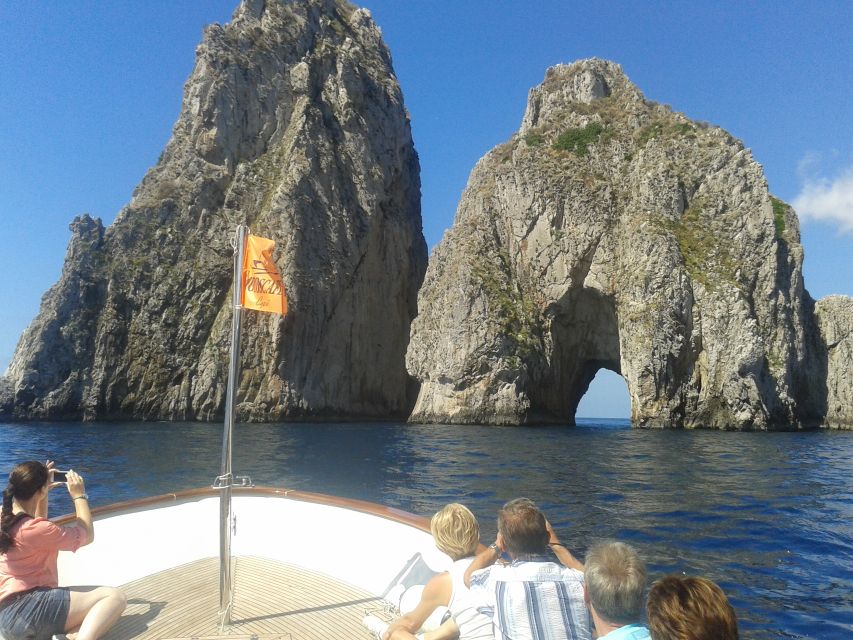 Capri: Island Boat Tour with Blue Grotto Stop - Green Grotto and Punta Carena Lighthouse