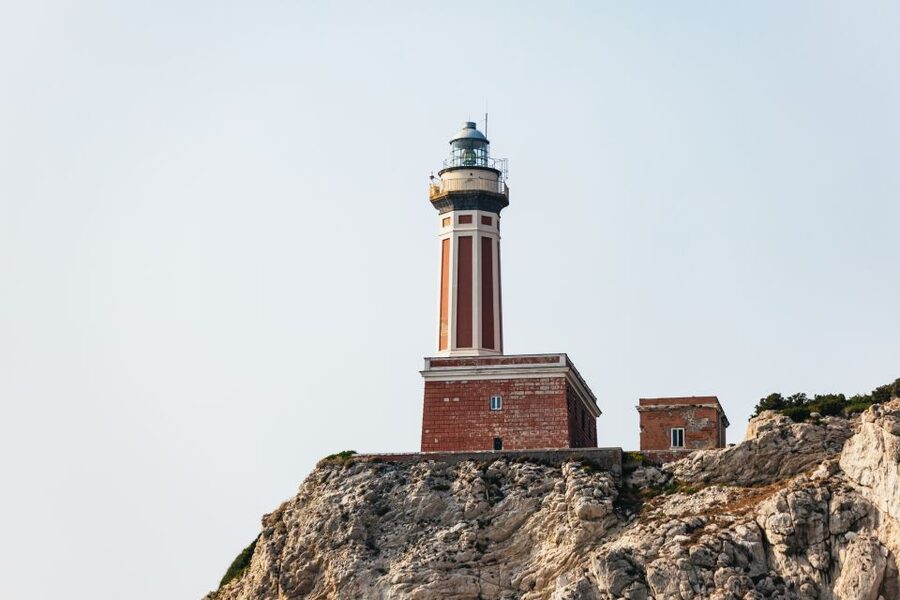 Capri: Island Boat Trip with Grottos - Punta Carena Lighthouse and the Western Coast