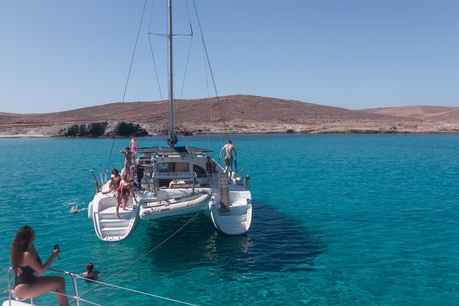 Catamaran Day & Sunset Cruises with meals Drinks and transportation - Passing Baos and Delos without going ashore