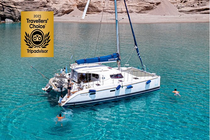 Catamaran Full-Day of Milos and Poliegos With Lunch & BBQ - Key points before you book