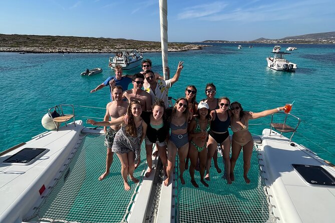 Catamaran Semi Cruise Paros Antiparos includes Food and Drinks - Three swim stops give the day its rhythm