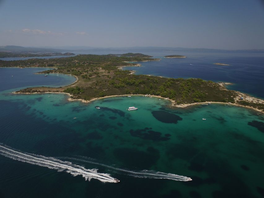 Chalkidiki: Blue Lagoon & Ammouliani Island Cruise & Lunch - From Ouranoupoli port to the yellow coral reef