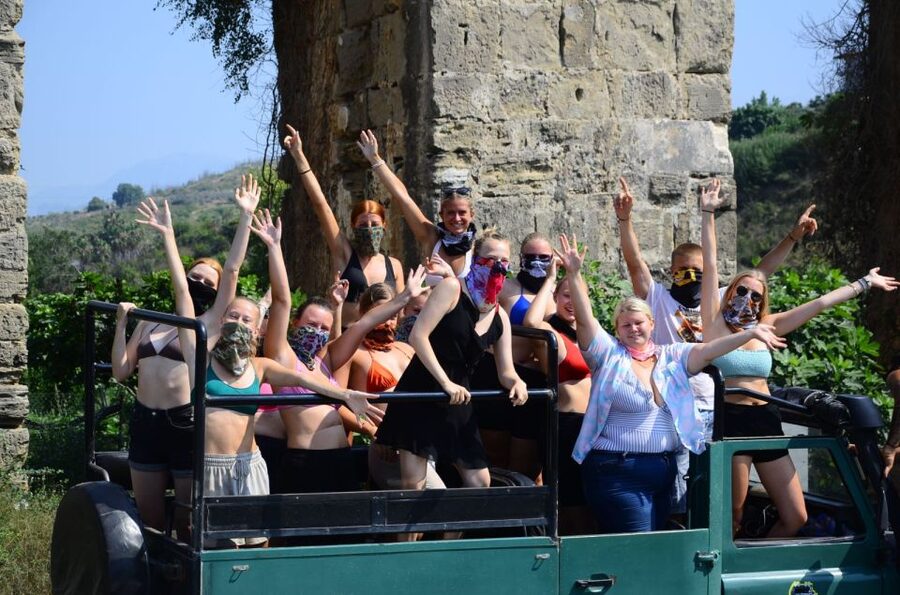 City of Side: Green Canyon Jeep Tour, Boat Trip & Waterfall - Green Lake by Boat and Swimming Break