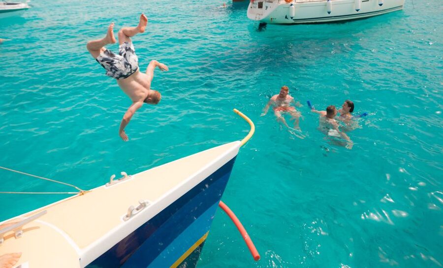 Comino: Blue Lagoon Catamaran Cruise with Lunch and Open Bar - Crystal Lagoon and the route that depends on weather