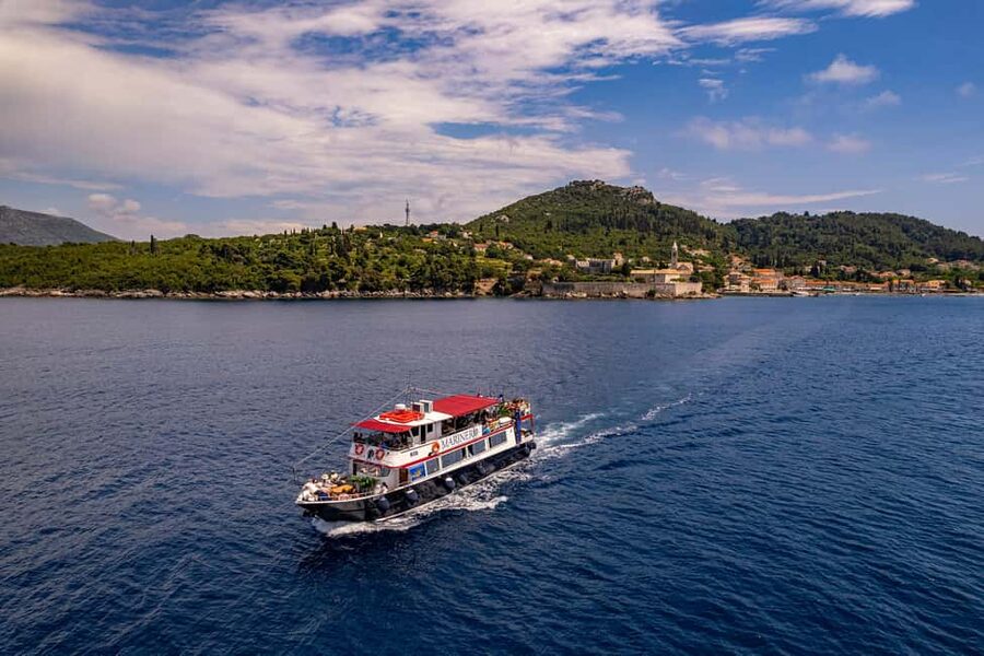 Dubrovnik: Elaphite Island Cruise w/ Drinks & Optional Lunch - Leaving Dubrovnik behind on the Rita