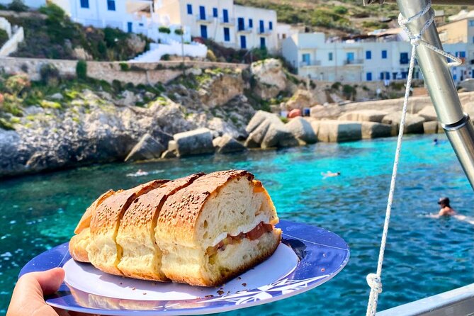 Egadi Islands Tour Favignana Levanzo by Boat with Lunch from Trapani - Bue Marino and the first aperitif