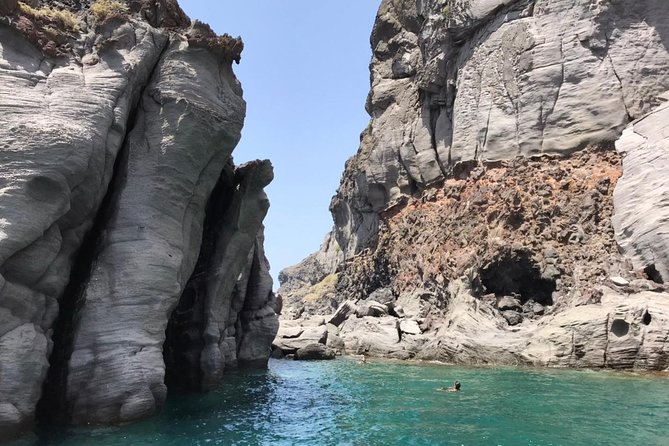 Explore Santorini’s volcano with Alex Private Boat Rental - Nea Kameni and the volcano’s active core