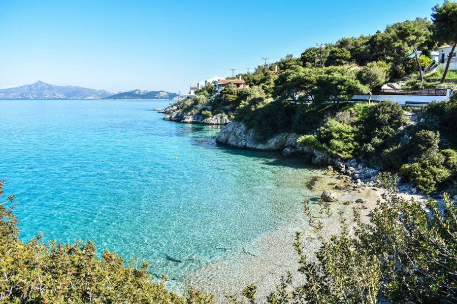 From Athens: Agistri, Moni & Aegina Day Cruise with Swimming - Greek lunch with wine, beer, and soft drinks