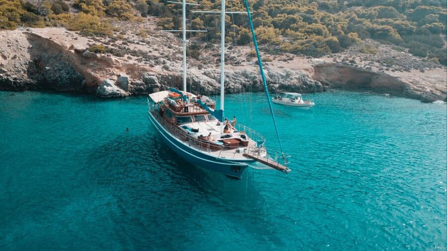 From Athens: Agistri, Moni & Aegina Day Cruise with Swimming - The return sail can be lively or quiet