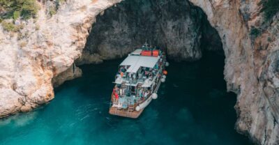 From Benitses/Lefkimmi: Blue Lagoon & Papanikolis Cruise