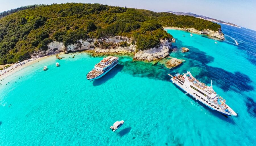 From Corfu: Day Cruise to Paxos, Antipaxos, and Blue Caves - The blue caves of Paxos