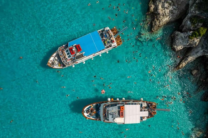 From Corfu: Day Cruise to Paxos, Antipaxos, & the Blue Caves - The return trip and the Theo effect