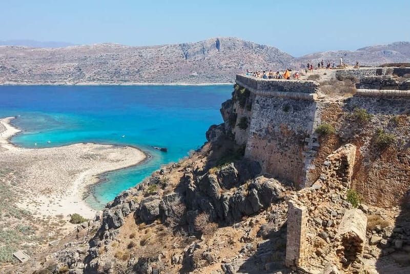 From Kissamos Port: Boat Cruise to Balos Lagoon & Gramvousa - The one-hour cruise and the ancient shipyard cave
