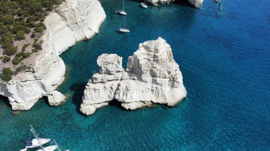 From Milos: Guided Day Cruise to Kleftiko With Lunch - Lunch cooked aboard La Pomme Bleue