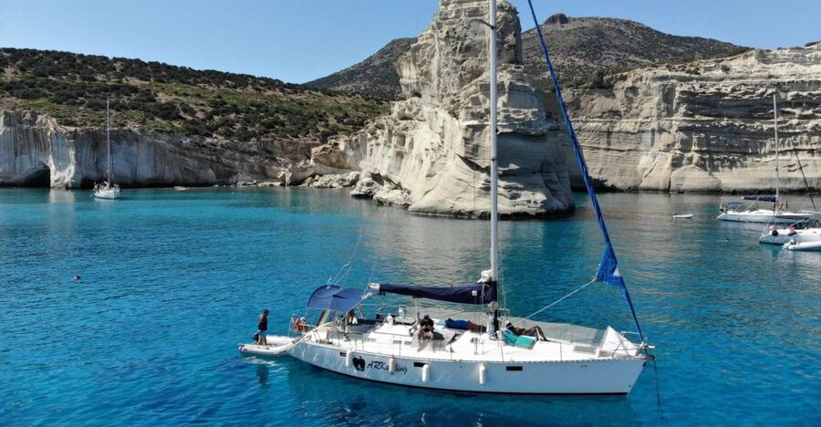 From Milos: Guided Day Cruise to Kleftiko With Lunch - Agathia Bay and the first swim