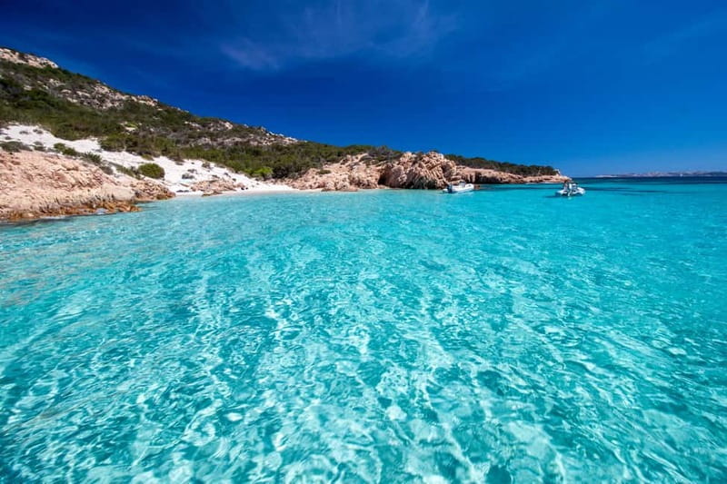 From Palau: La Maddalena Archipelago 4 Stops Boat Tour - Budelli: pink sand, rock shapes, and a swim from the boat