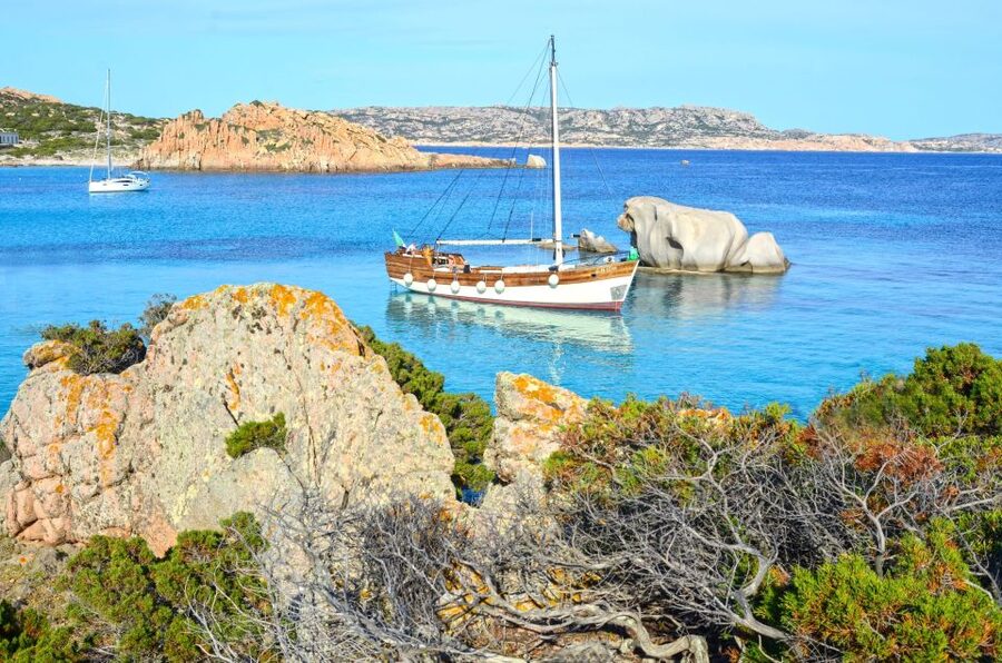 From Palau or La Maddalena: Archipelago Sailing Ship Tour - Cala Corsara and the rock formations of Spargi