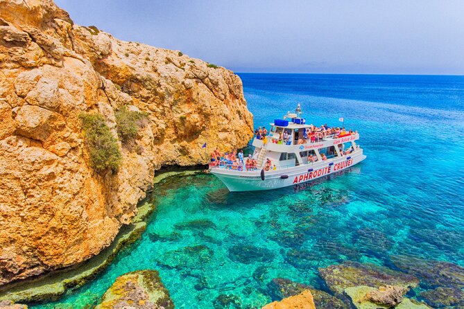 From Protaras: Turtle Cove & Blue Lagoon Cruise - Konnos Bay and the first turtle stop