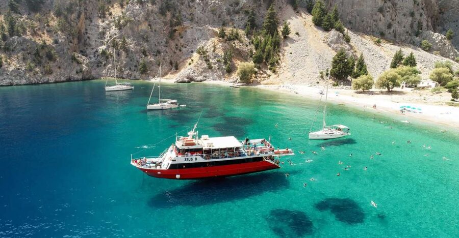 From Rhodes: Cruise to Symi Island and Saint George's Bay - The two-hour crossing from Mandraki Harbour