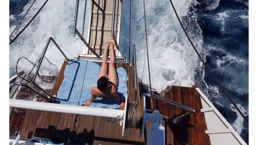 From Rhodes: Cruise to Symi Island and Saint George's Bay - What the crew and boat add to the day