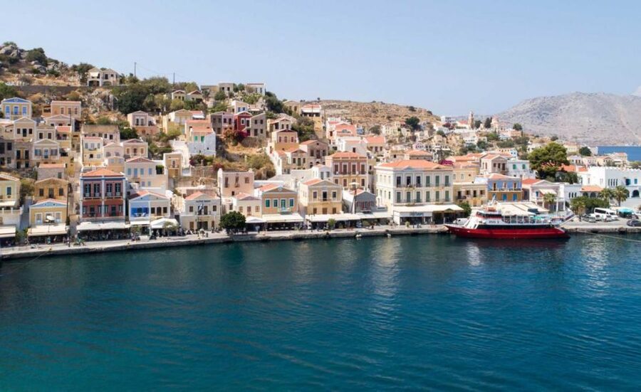 From Rhodes: Cruise to Symi Island and Saint George's Bay - Swimming from the boat at Saint George Bay