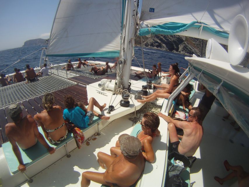 From Roses: Catamaran Cruise Cap Norfeu - Cadaqués - Along Cap Norfeu and Cala Jóncols