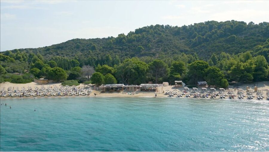 From Skiathos: Sea and Sun Island Day Cruise - Sailing north past the Blue Caves