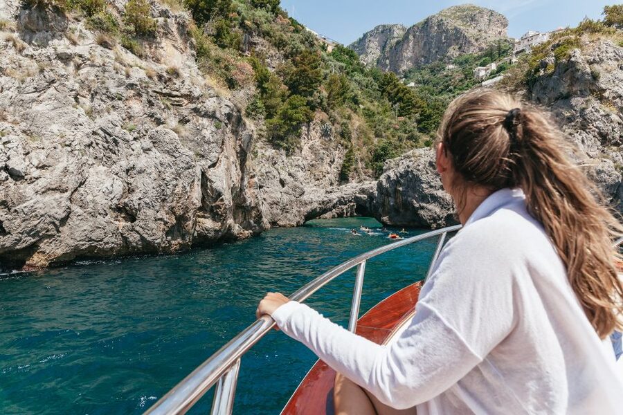 From Sorrento: Amalfi and Positano Full-Day Trip by Boat - Swimming and snorkeling near Nerano