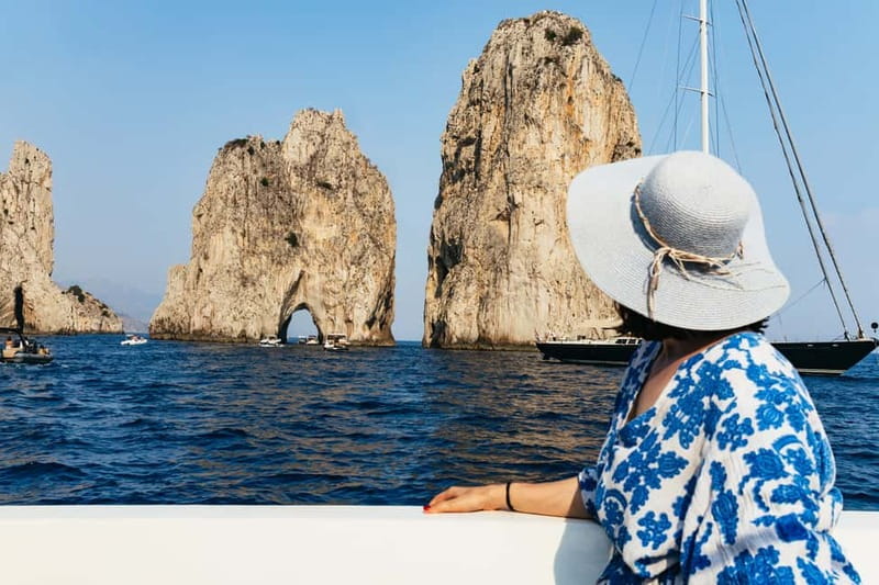 From Sorrento/Nerano: Capri Island Cruise with Guide Onboard - Blue Grotto and other paid attractions