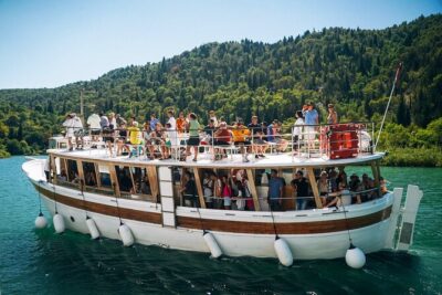 From Split: Krka Waterfalls Tour, Boat Cruise & Swimming