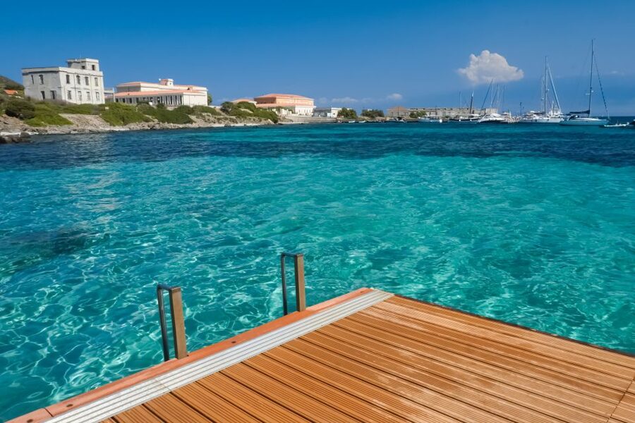 From Stintino: Asinara Vintage Sailing Boat Tour with Lunch - Cala del Bianco: the final swim