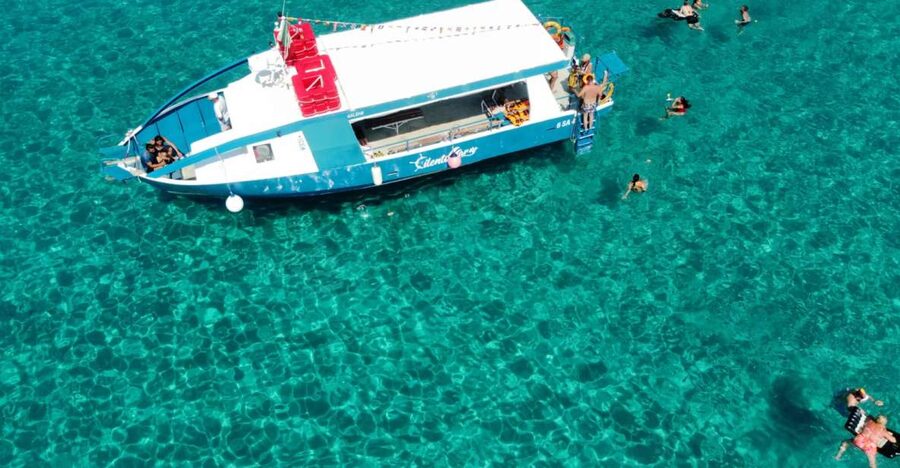 From Tropea: Capo Vaticano boat tour with snorkel & aperitif - Praia di Fuoco and the Cave of Love