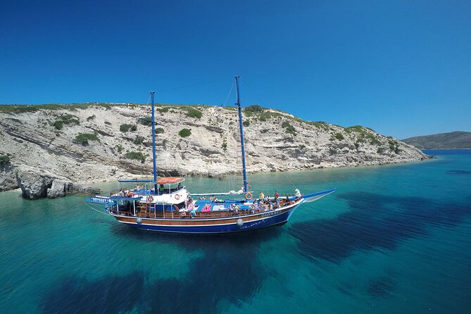 Full Day 3-Island Boat Cruise from Port of Kos - Dolphin watching near the fish farms