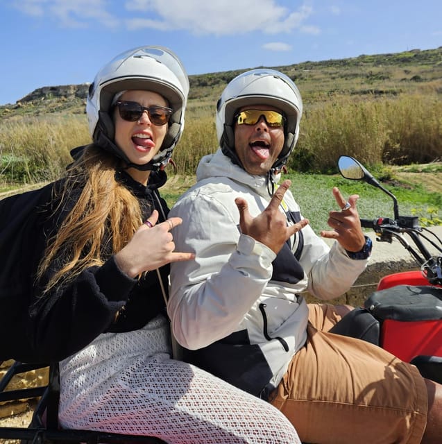 Gozo: Full-Day Quad Tour with Private Round-Trip Boat - The powerboat return through Comino