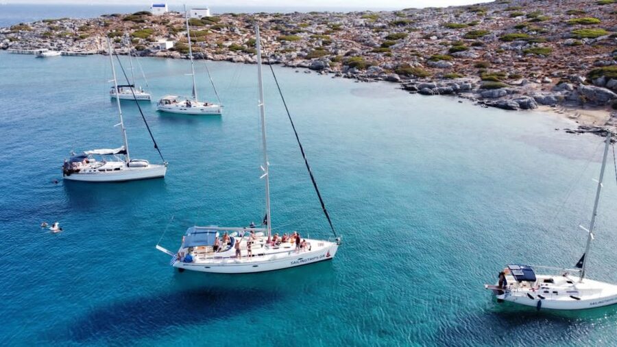 Heraklion: Sailboat Cruise to Dia Island with Drinks & Lunch - Lunch, local wine, and a relaxed deck
