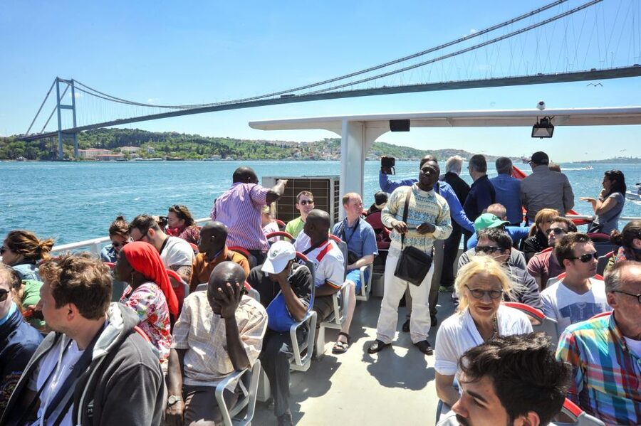 Istanbul: Bosphorus Cruise w/Audio Guide and Sunset Option - Maiden’s Tower and the return toward the old city