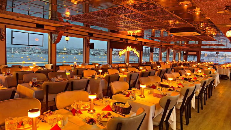 Istanbul: Bosphorus Dinner Cruise & Show with Private Table - Dinner at a private table