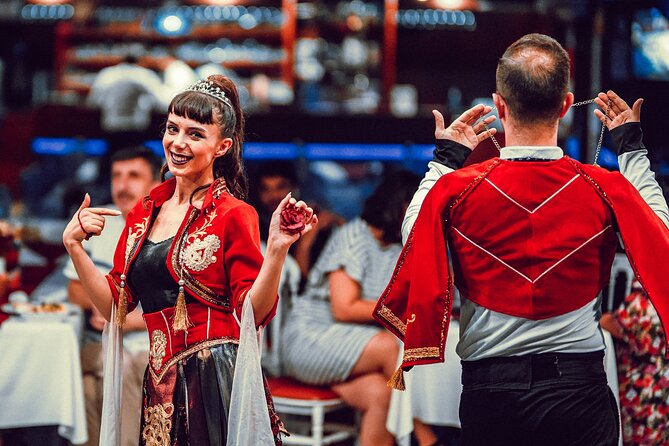 Istanbul: Bosphorus Dinner Cruise with Turkish Night Show - Two bridges and a look across Asia