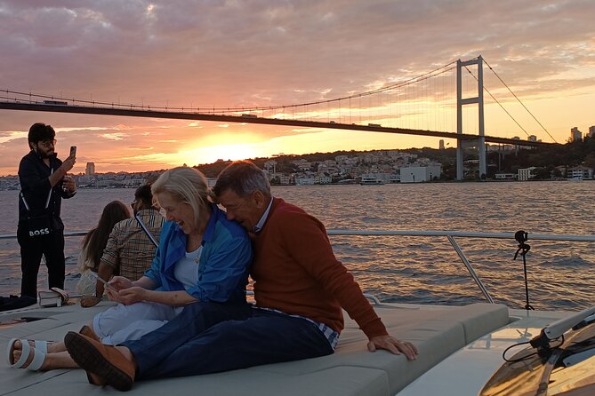 Istanbul Bosphorus Sunset Cruise on Luxury Yacht - Rumeli Fortress and the second bridge