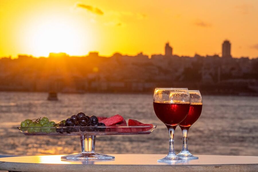Istanbul: Bosphorus Sunset Cruise with Drinks & Snack - What the boat is like on a cool evening